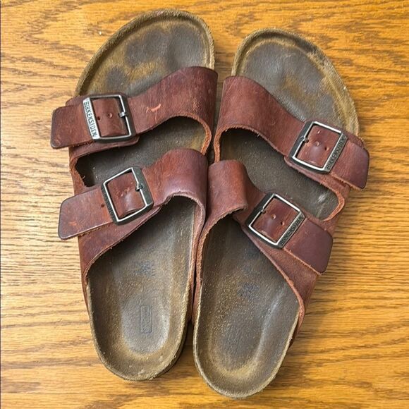 Brown Leather Kids Sandals main image 4